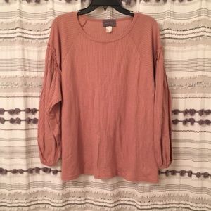 Hudson Gray waffle knit shirt